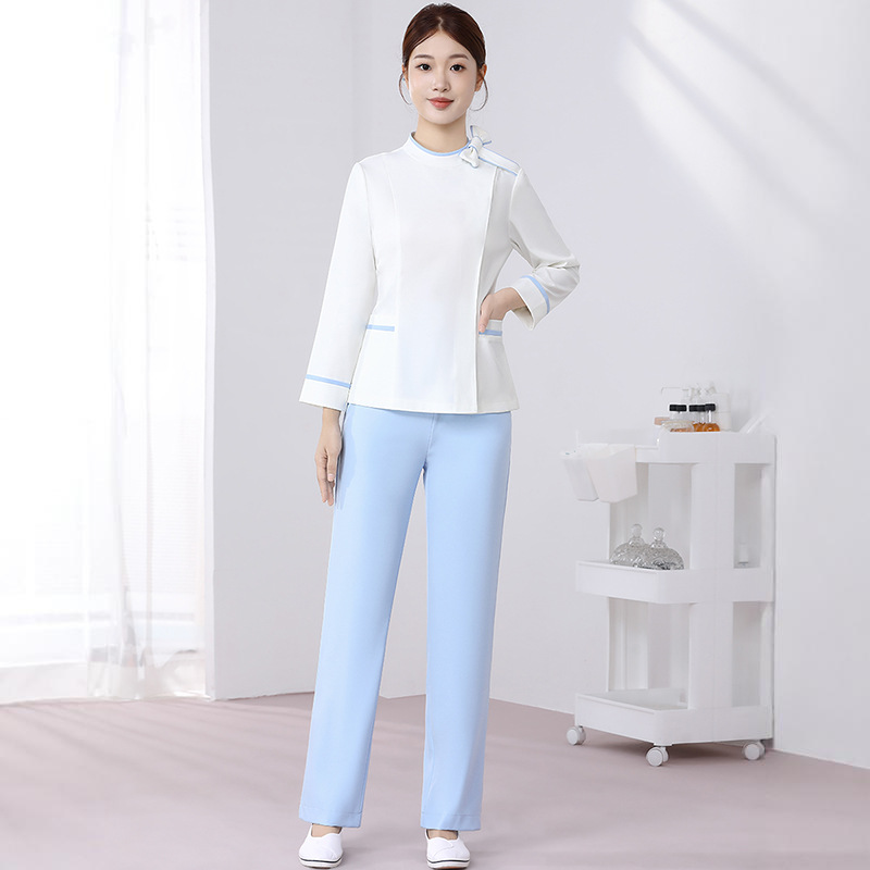 High-End Medical Beauty Nurse Uniform Split Suit for Women in Autumn and Winter Hospital Oral and Dental Front Desk Reception Care Work Clothes