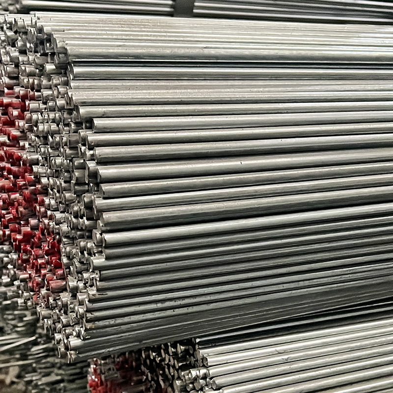 Factory Wholesale Q235B Hot-Dip Galvanized Solid Round Steel 10mm Grounding Round Steel Steel Bar for Rail Transit Can Be Cut to Zero