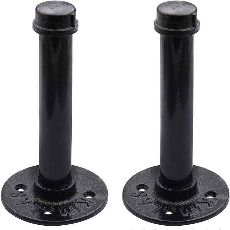 Small wholesale American retro style wall-mounted water pipe bracket wrought iron wall shelf foreign trade cross-border one-word partition board