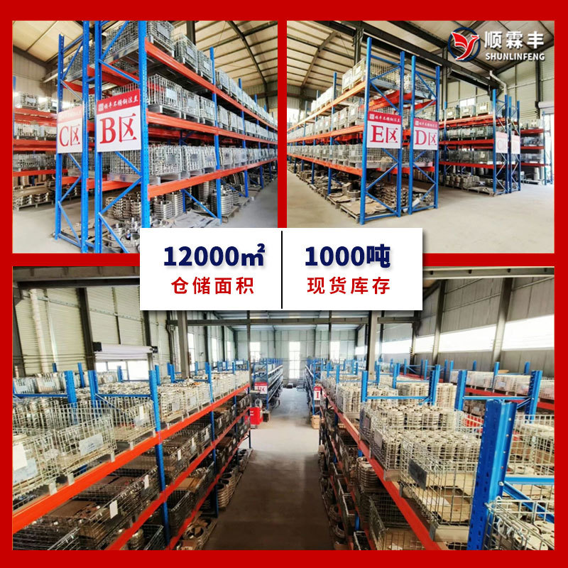 Welded Stainless Steel Flange 304 Flat Welding Flange Blade Flange Blind Plate American Standard with Neck Flat Welding Carbon Steel Flange Customization