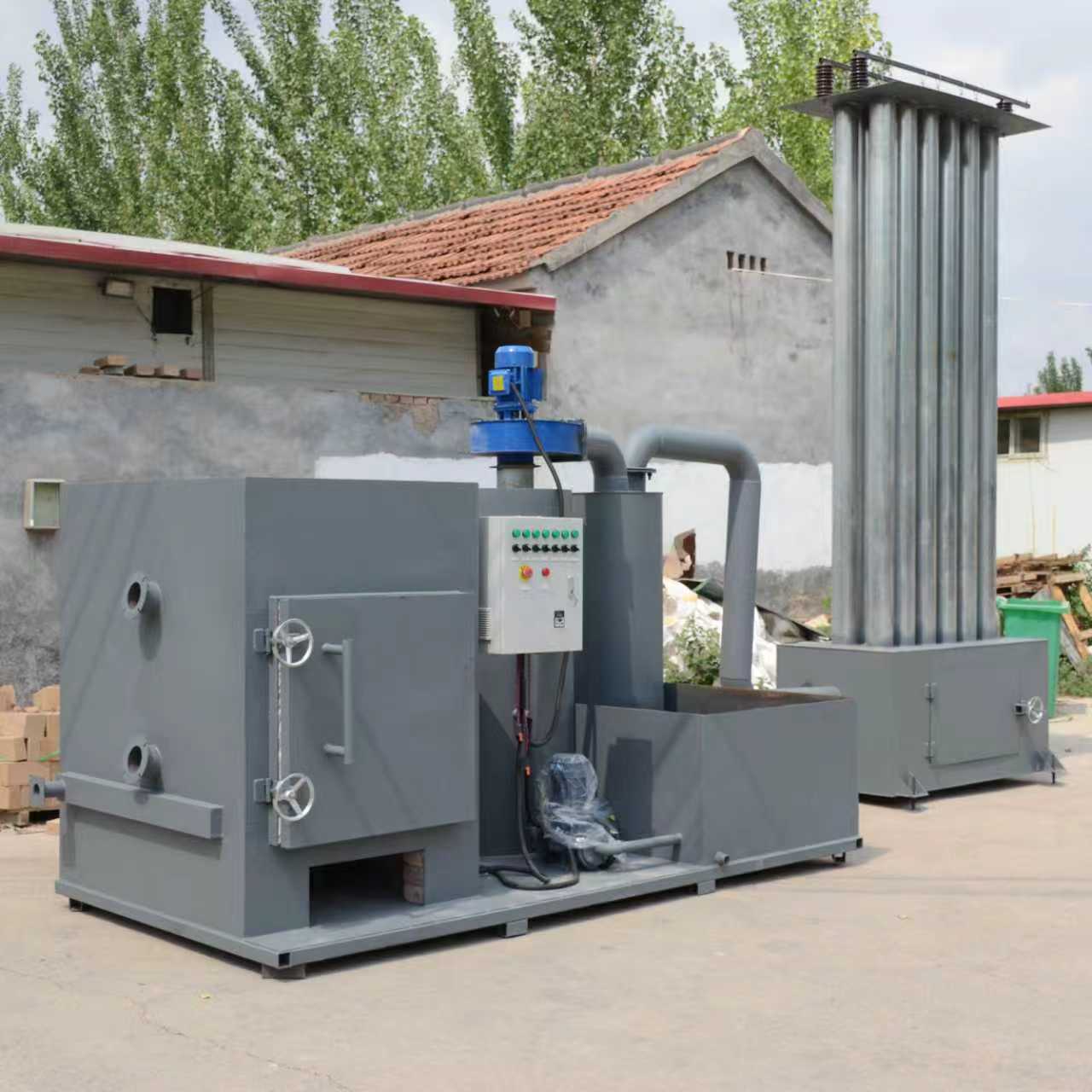 Large Rural Domestic Waste Incinerator, Medical and Domestic Waste Harmless Treatment Equipment, Field Crop Straw Incinerator