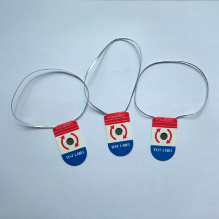 Polarized test card test label glasses tag glasses label printable logo label factory direct supply