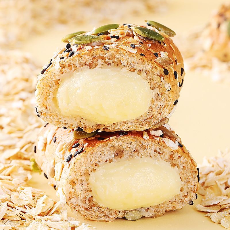 Whole Wheat Multigrain Cheese Sandwich Bread Whole Grain Bread Breakfast Meal Replacement Individually Packaged Snack Food Wholesale