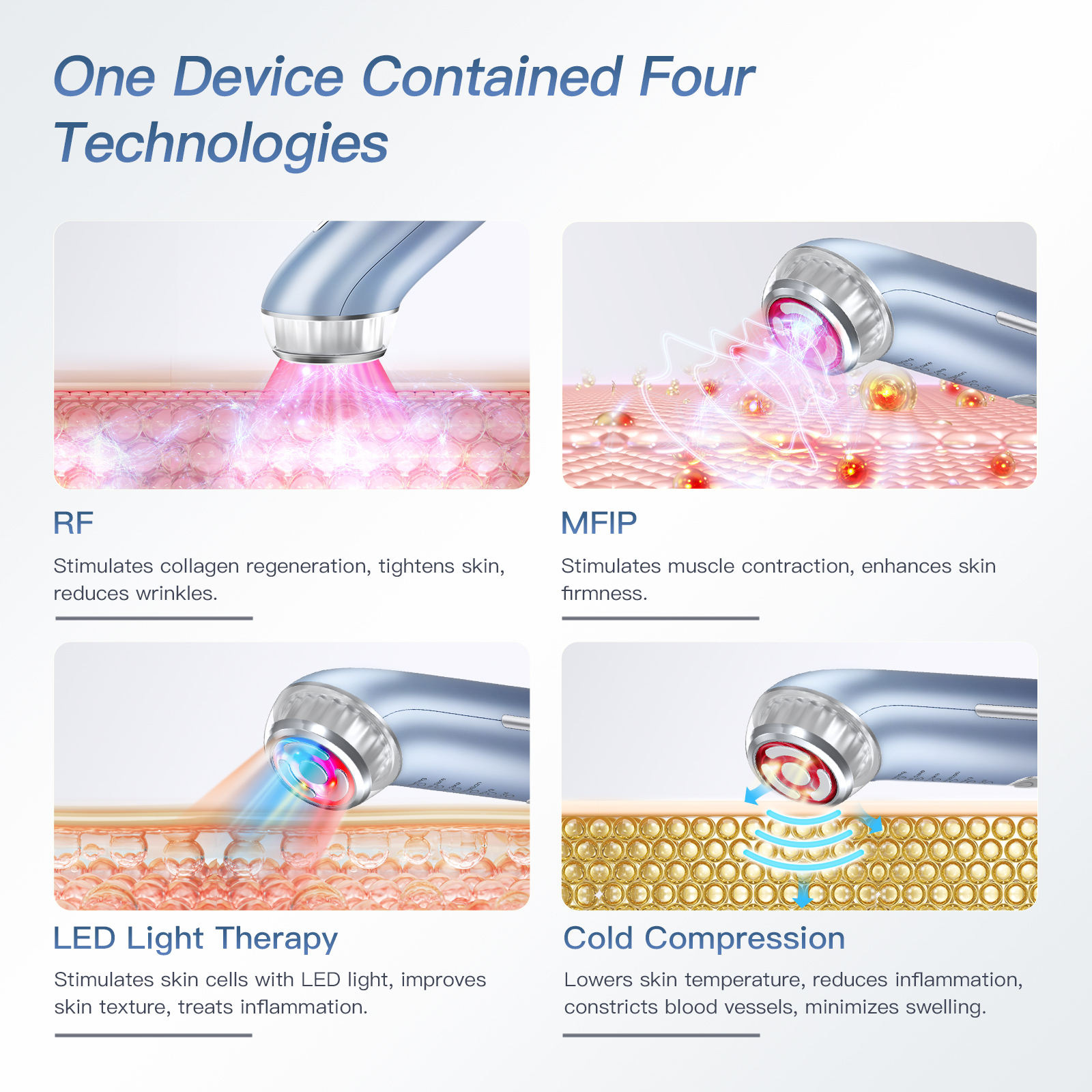 Hot Sale Rf Skin Beauty System Hot Instrument Multifunctional Eye Led Rf Ems Cold Warm Skin Beauty Instrument