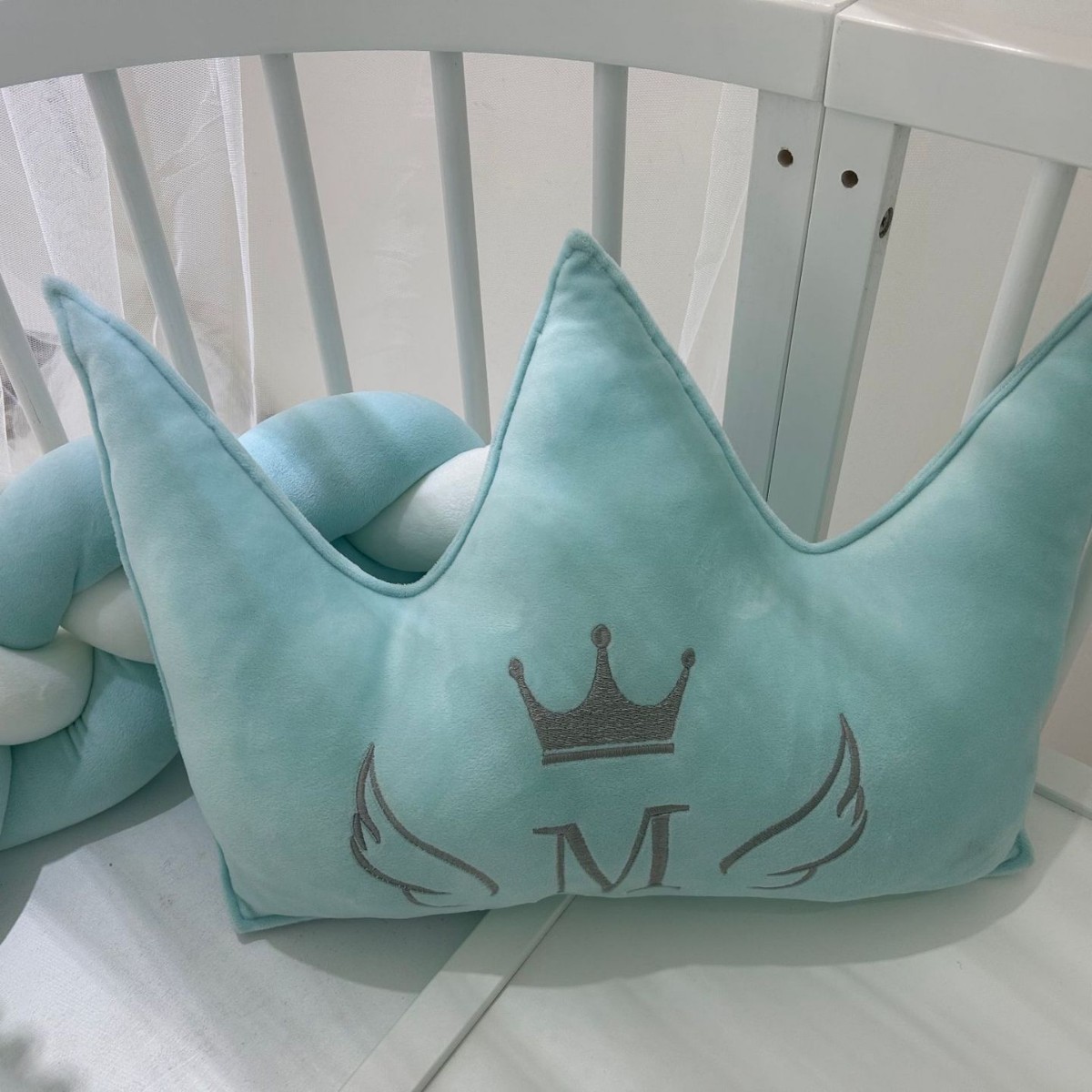 Ins Style Kidsren's Infant Pillow Pillow Star Crown Soft Soothing Pillow Kidsren's Room Decoration