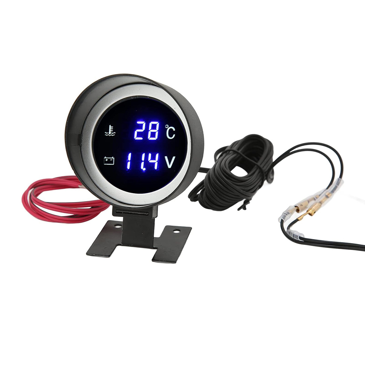 Car Modified Round LED Meter 10MM Car Water Temperature Meter Round Digital Water Temperature Meter LED Meter