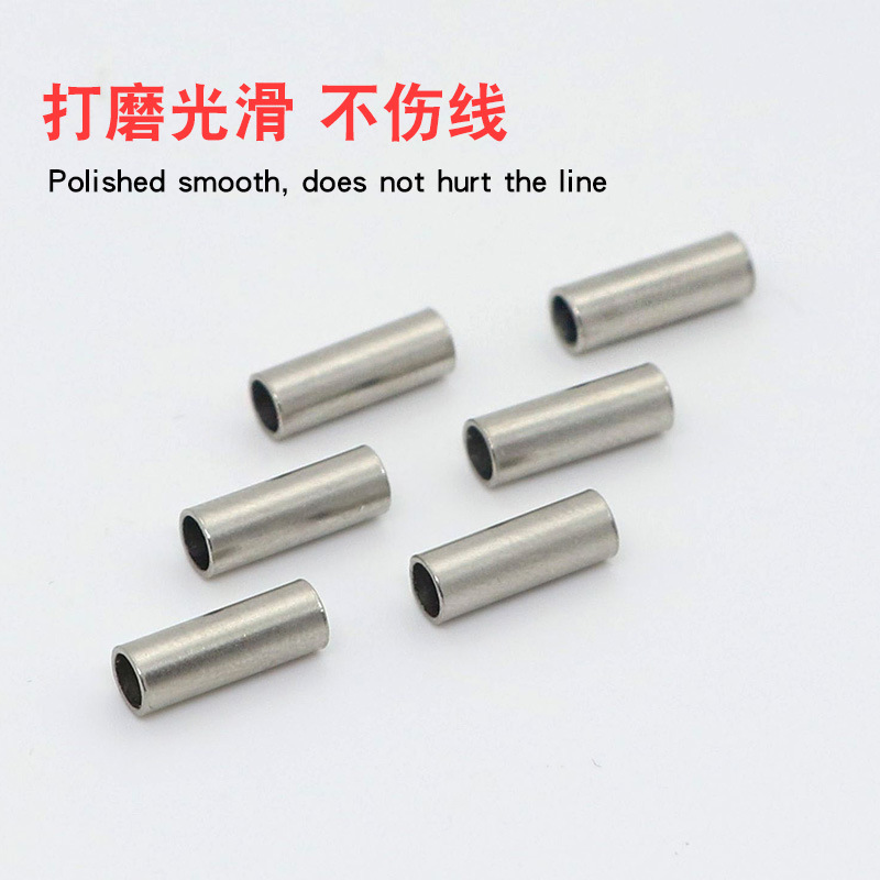 Factory 10MM single copper pipe clamp pipeline group fishing line fixed pipe sea fishing wire clamp copper sleeve