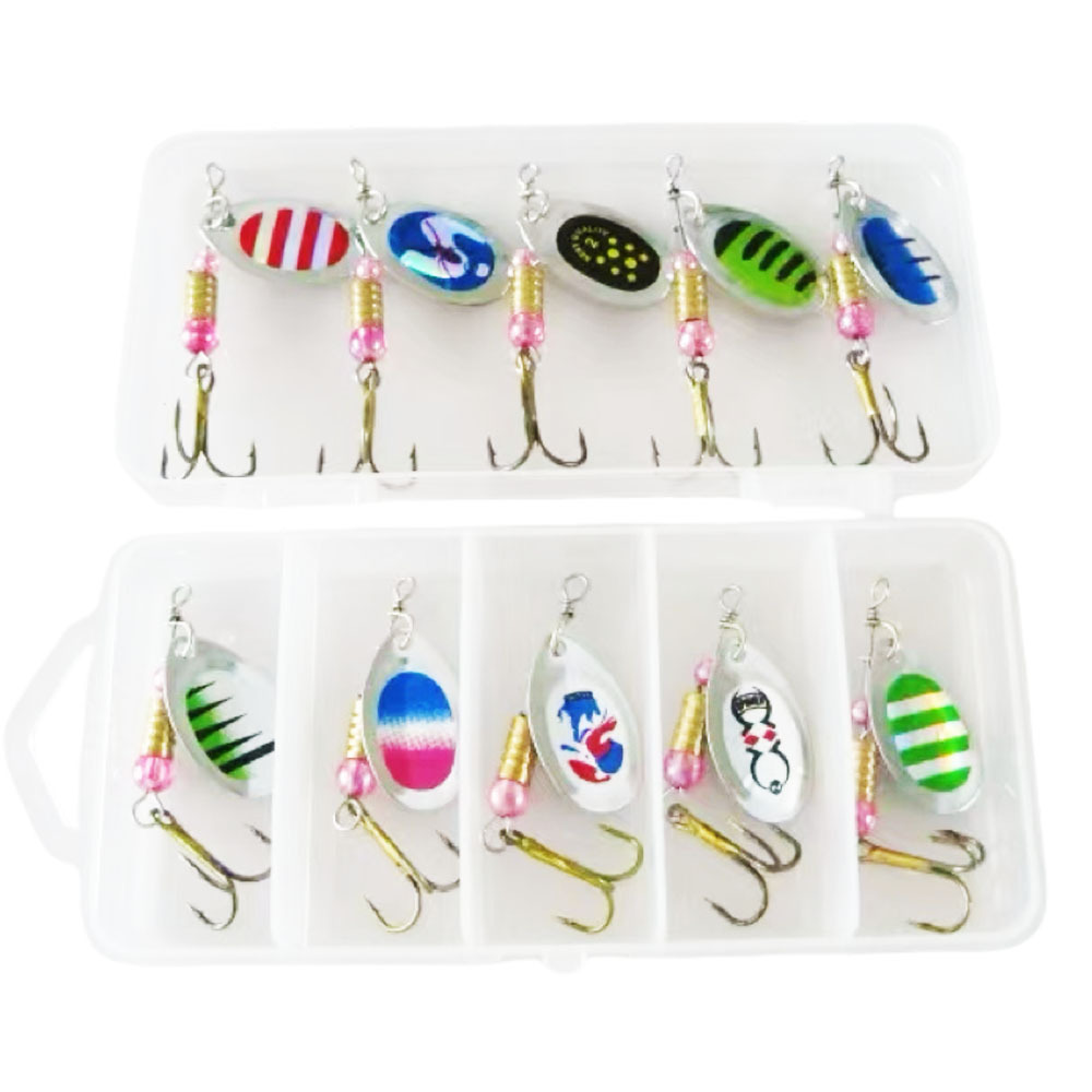 Factory wholesale Luya bait composite rotating sequin metal sequin hook simulation fake bait Luya bait set