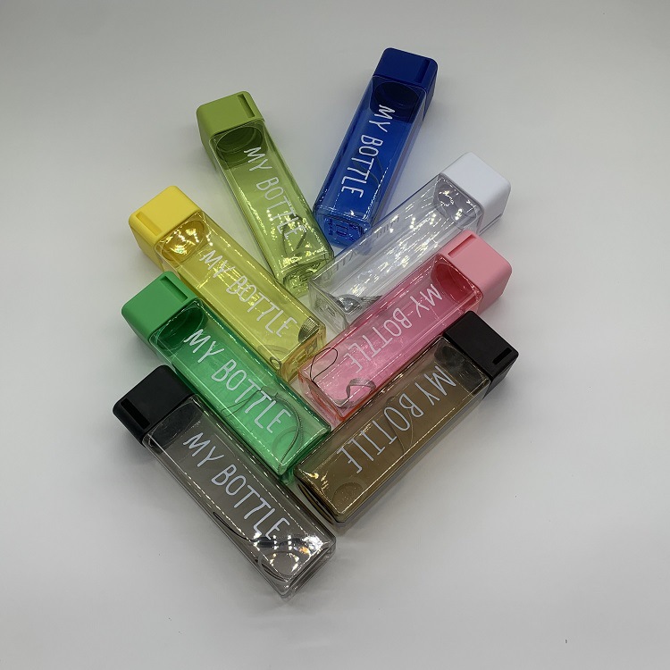 Creative affordable space Sports Cup outdoor portable portable color transparent plastic cup advertising Cup wholesale