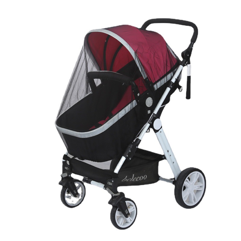 Wholesale mosquito net large encryption baby stroller mosquito net stroller full cover mosquito net