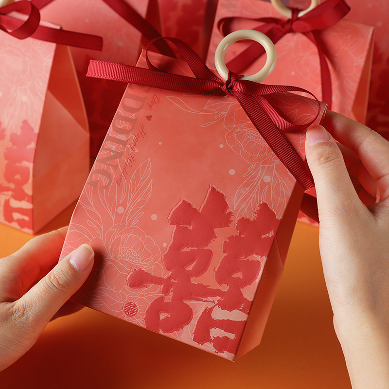 2025 New Wedding Candy Box Advanced Sense Niche Candy Gift Box Paper Box Empty Box Chinese Candy Bag