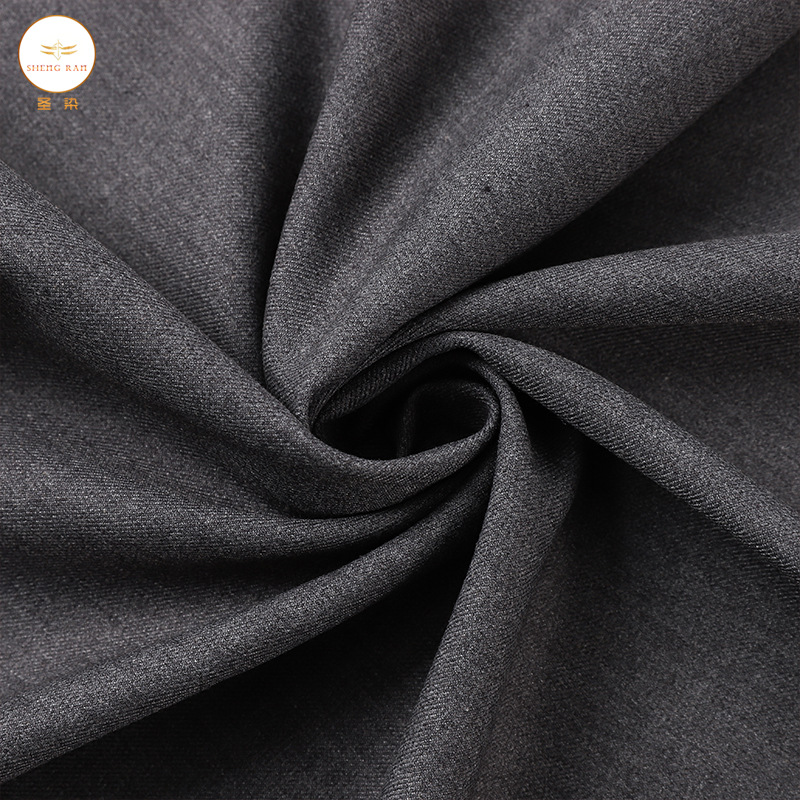 In stock autumn and winter pants suit polyester spandex twill fabric coat coat TR school uniform tooling fabric wholesale