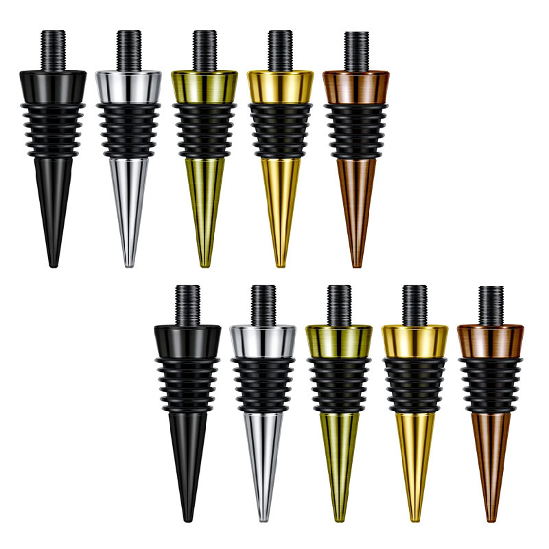 DIY creative vacuum screw wine bottle stopper bottom body alloy fresh wine wine wine stopper accessories wine stopper