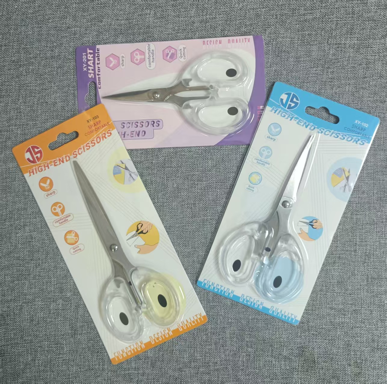 Spot Translucent Frosted Stainless Steel Scissors Office Scissors Household Scissors Art Children's Scissors Handmade Tailor Scissors