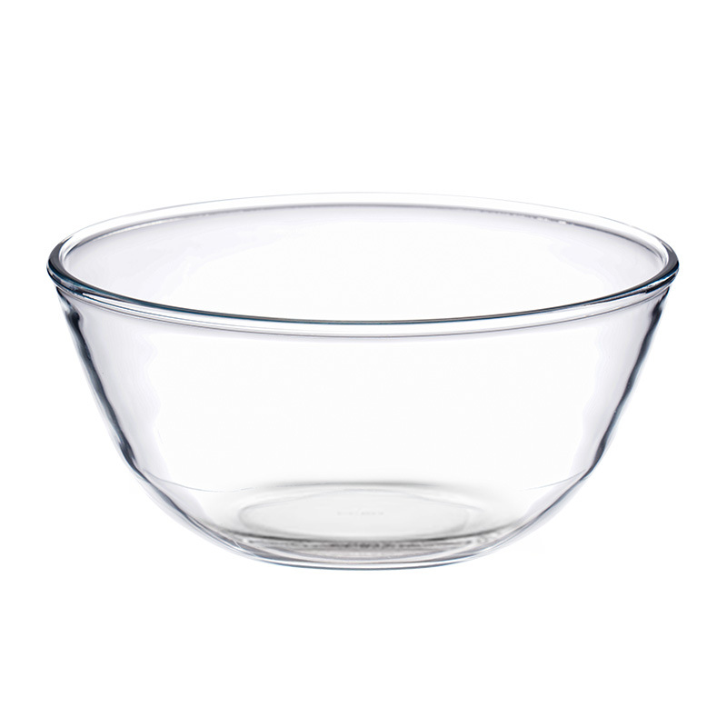 High Temperature Resistant Transparent Glass Bowl Thickened and Basin High Borosilicate Glass Household Large Salad Bowl for Microwave Oven