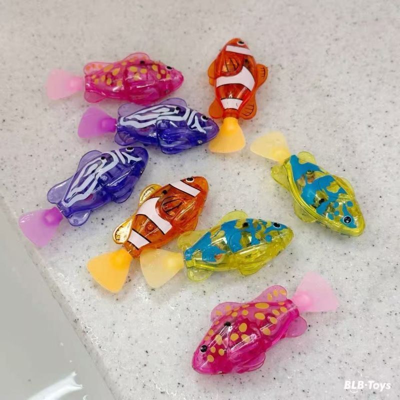 Children's Digital Sensor Luminous Swinging Fish Baby Bath and Water Artifact Swimming Electric Artificial Toy Fish