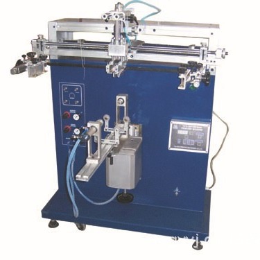 Taizhou plane curved surface round surface water cup glass cup milk tea cup screen printing machine trash can roller printing machine Yulong