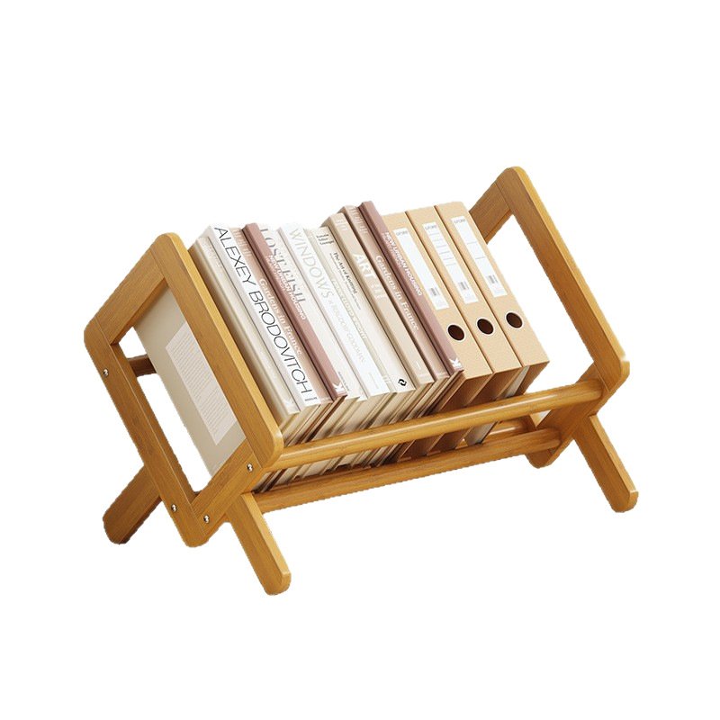 Bookshelf, Bookcase, Desktop Desk, Small Bedside Table Storage Rack, Simple Bay Window Shelf, Solid Wood