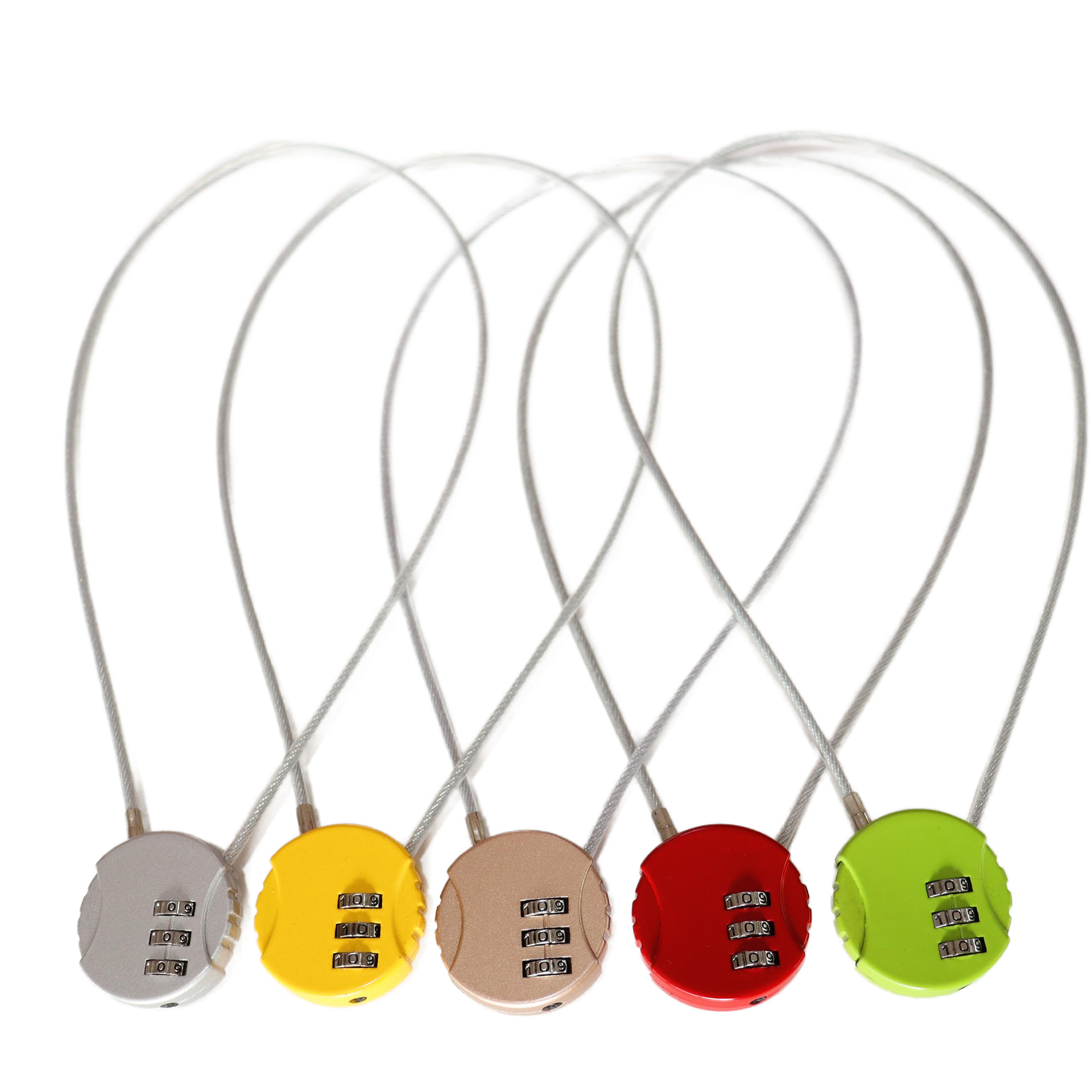 Motorcycle helmet lock anti-theft code lock lengthened wire rope electric car lock mountain bike code padlock