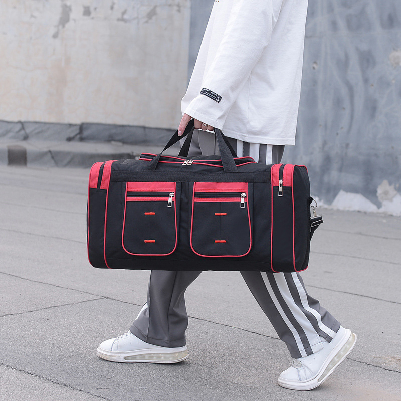 Short-distance business trip large capacity travel bag women's portable luggage bag men's fashion simple travel bag out work bag