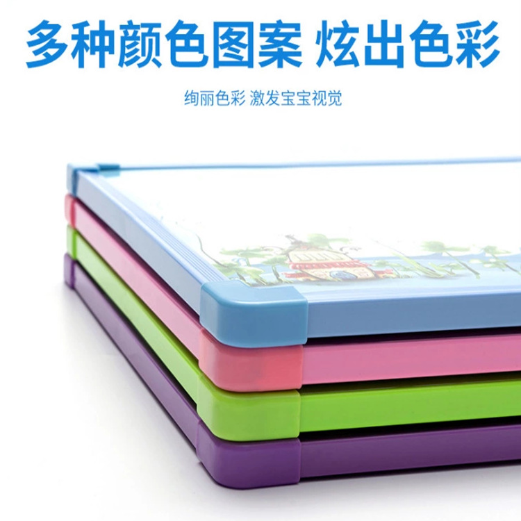 Magnetic small whiteboard writing erasable children's drawing baby graffiti office notes hanging message plastic PVC board