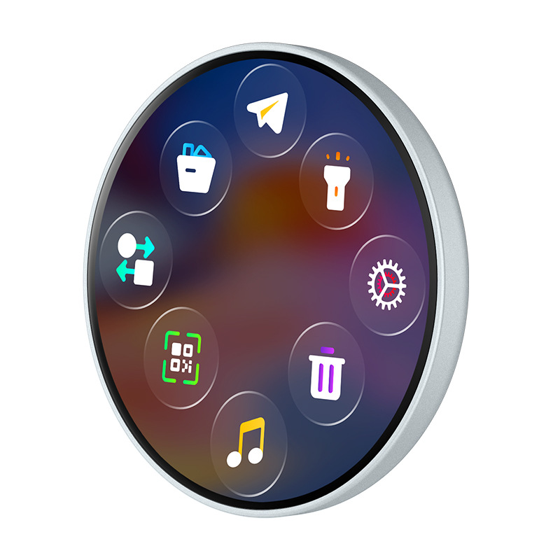 Electronic Badge Two-Dimensional Badge Screen Brooch Student Card Celebrity Peripheral DIY Pendant New Gemstone Corner