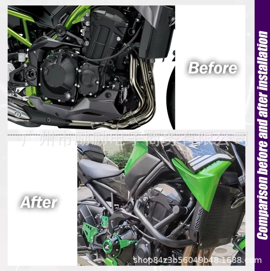 Suitable for Kawasaki Z900 Z900RS 17-24 modified engine bumper anti-drop bar protection bar