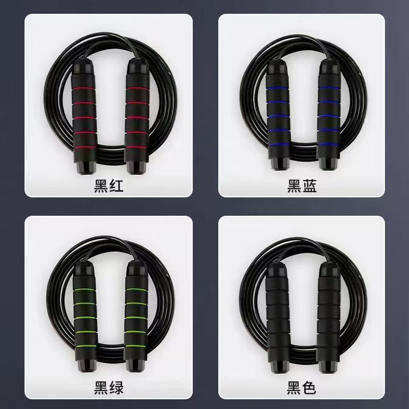 Cross-Border Weight-Bearing Skipping Rope for Students' High School Entrance Examination Special Competition Sports Training Fitness Bearing Steel Wire Skipping Rope Wholesale