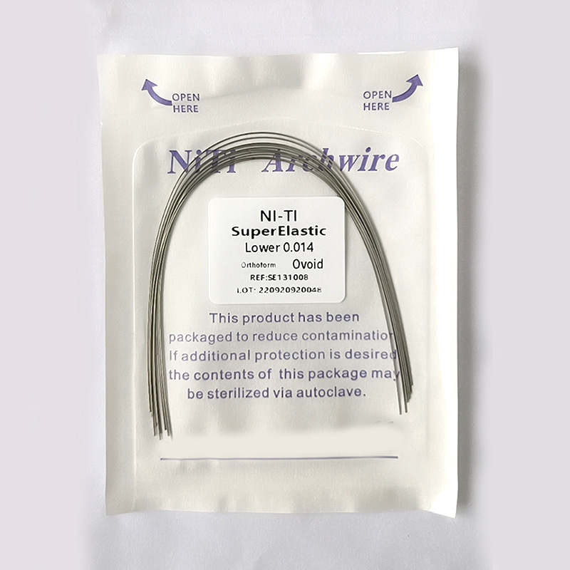 Orthodontic Nickel-Titanium Wire, Orthodontic Arch Wire, Nickel-Titanium Arch Wire, Nickel-Titanium Round Wire, Oval Natural, Export Export