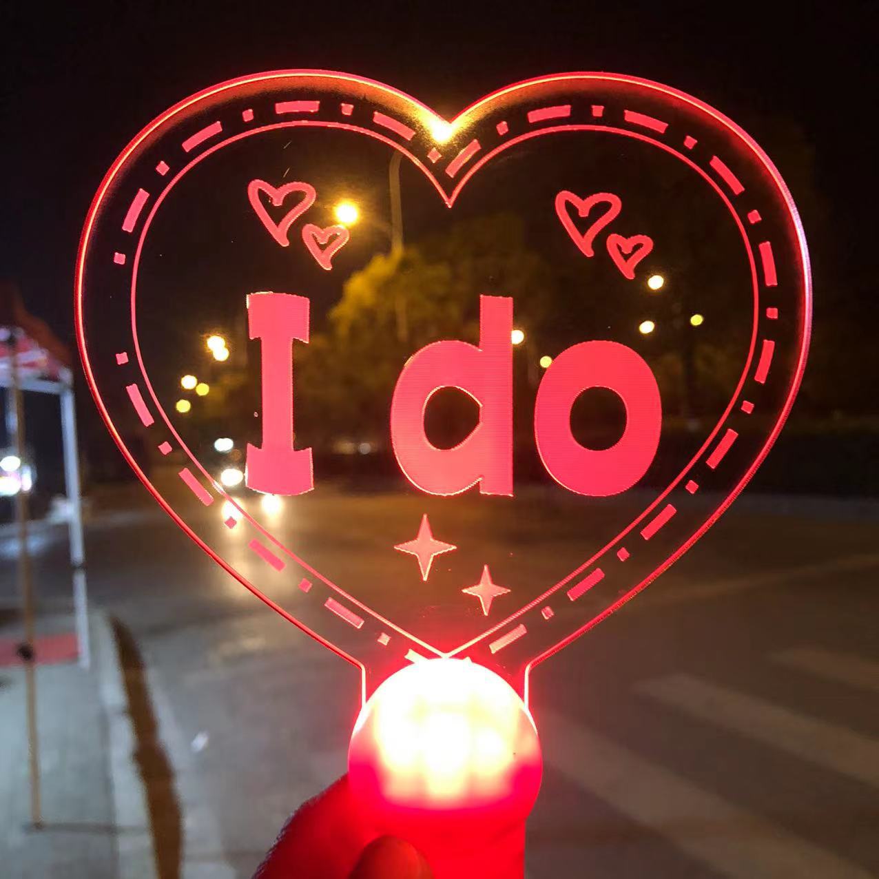 Factory customized acrylic luminous light plate handheld support light plate Star fan support light plate wholesale