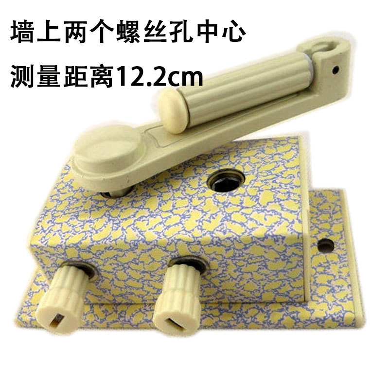 Kgjh Punch-Free Hand-Cranked Clothes Drying Rack Balcony Clothes Drying Hand-Crank Accessories Standard Double-Pole Old-Fashioned Lifter