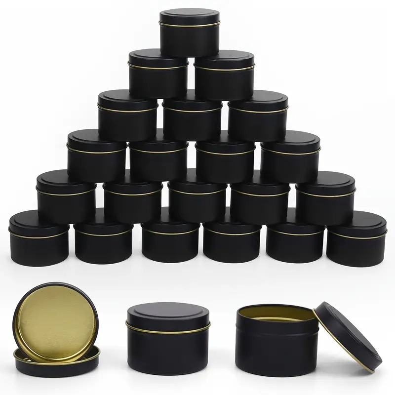 Ароматическая свеча в банке 4oz, выпуклая крышка, кросс-бордер, жестяная банка, маленькая железная коробка 65*45, простой металлический стиль