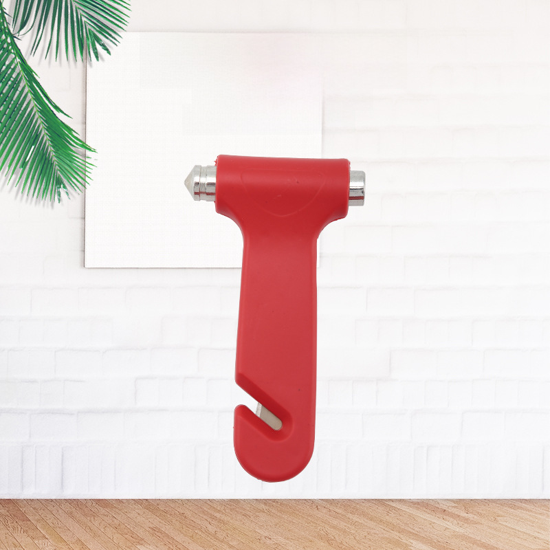 Car safety carry-on multi-function car life-saving hammer hollow two-in-one window breaker escape hammer rope cutter emergency