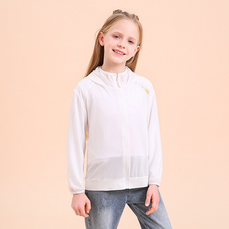 New Summer Children's Sunscreen Clothes Boys' Quick-drying Coat Girls' Skin Clothes Children's Anti-mosquito Clothes Sportswear Generation Hair