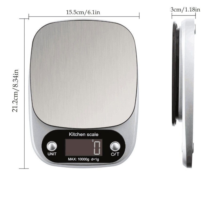 Source Manufacturer Ch305 Kitchen Scale Household Baking Scale Food Scale Stainless Steel Digital Scale High-Precision Gram Weight Scale