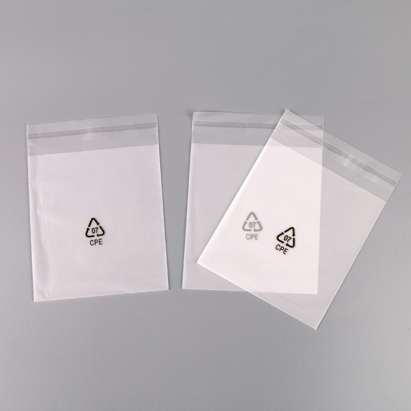Cpe Frosted Bag Evacpe Zipper Bag Cpe Flat Mouth Plastic Bag Cpe Self-Adhesive Bag Jewelry Clothing Packaging Storage