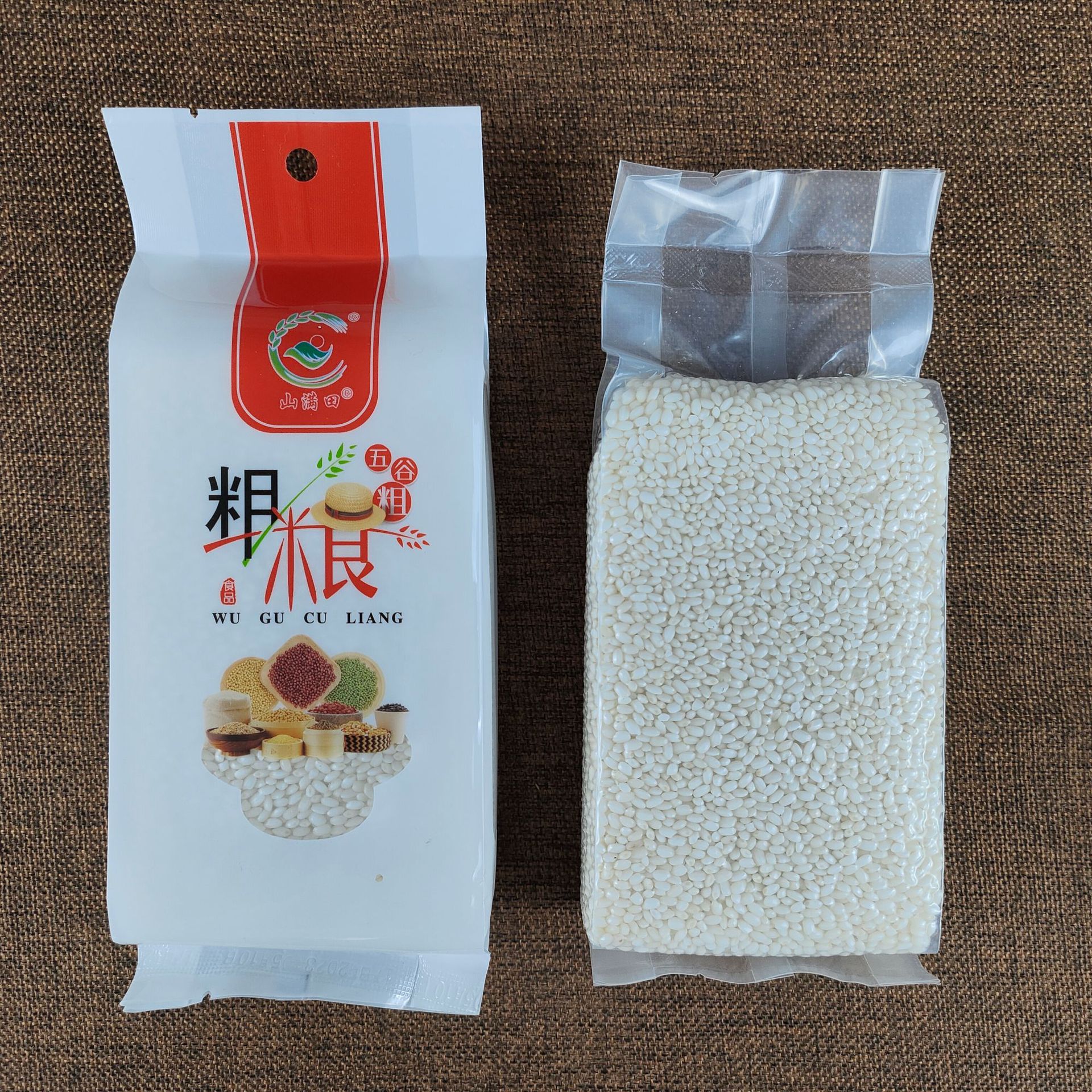 Shanmantian glutinous rice 400g new rice pearl glutinous rice Jiang rice pure glutinous rice vacuum sticky glutinous rice wrapped zongzi cereals