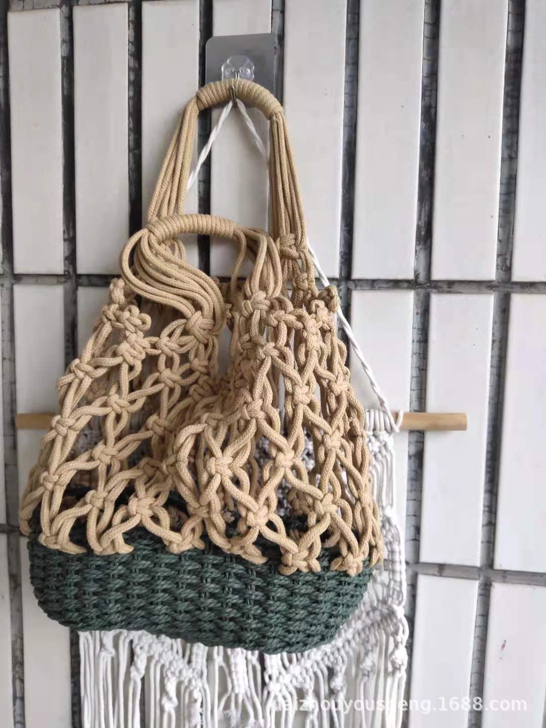 Стильная сумка для женщин, плетеная сумка, ручная работа, пляжная сумка из соломы