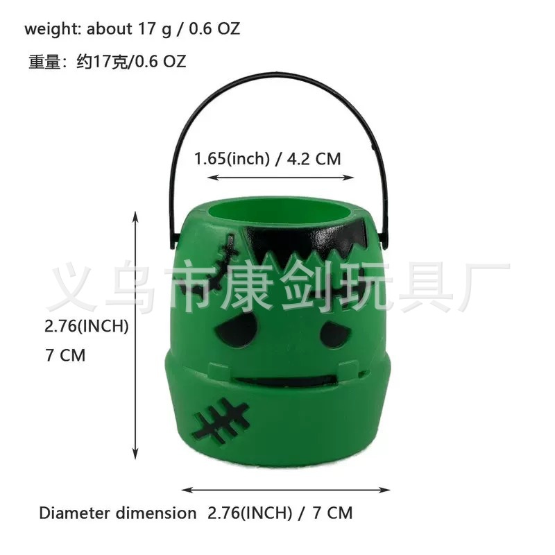 Halloween Pumpkin Jar Ghost Festival Decoration Pumpkin Black Witch Jar Flame Bucket White Ghost Halloween Toy