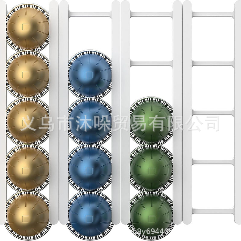 Новое выдвижное хранилище для капсул кофе, настенное, без сверления