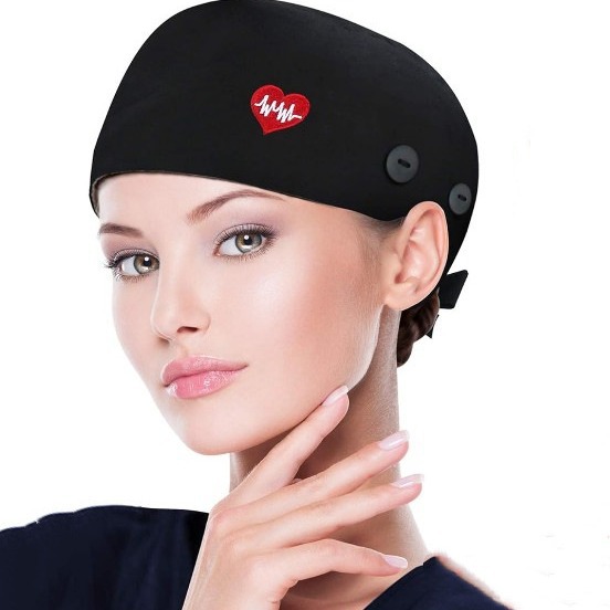 Регулируемая рабочая кепка с кнопками Рабочая кепка с потоотводящей лентой Эластичная повязка на затылке для мужчин и женщин, универсального размера