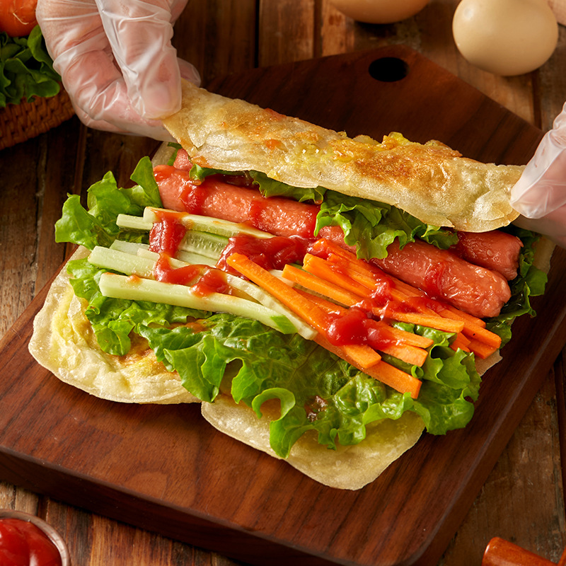 [10/20 Pieces] Tianhai Xizang Egg-Filled Pancakes with Extra Sauce for Breakfast, Light Oil, Nutritious Family Delicacies and Others