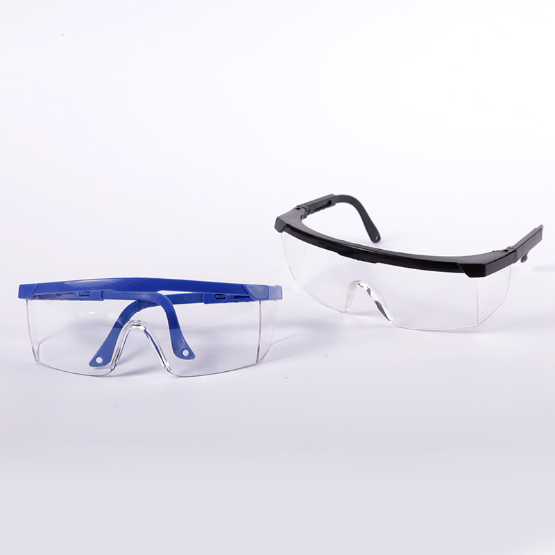 Manufacturers supply telescopic protective glasses blue frame telescopic protective glasses black frame anti-impact anti-splash goggles