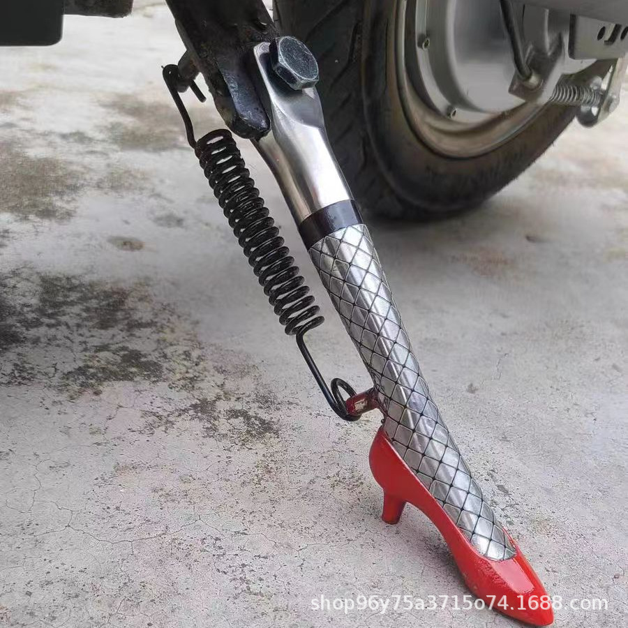 New Shoes Electric Car High Heels Foot Support Silk Stockings Personalized Battery Car Foot Support Holder Flip-flops Side Support