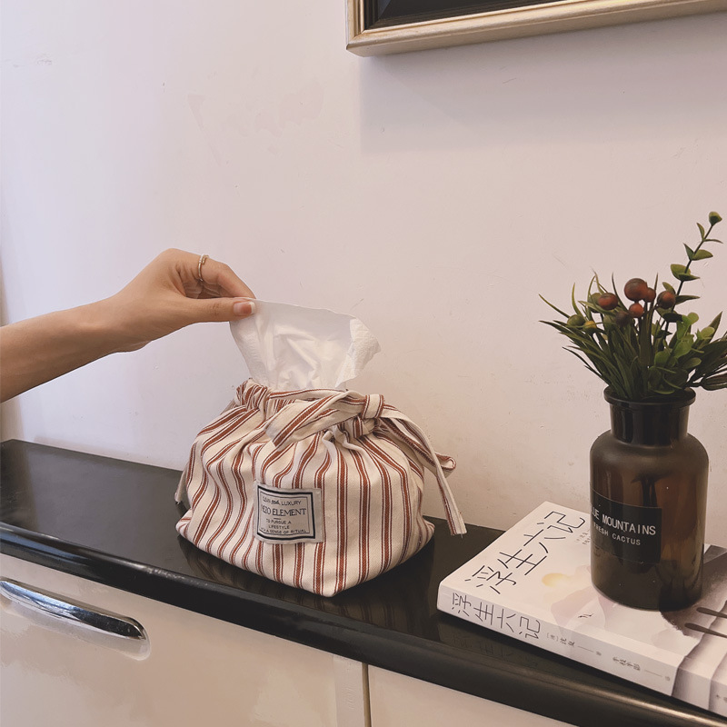 American elements Japanese-style simple tissue box decorative tissue box tissue creative storage bag household car Tissue Bag