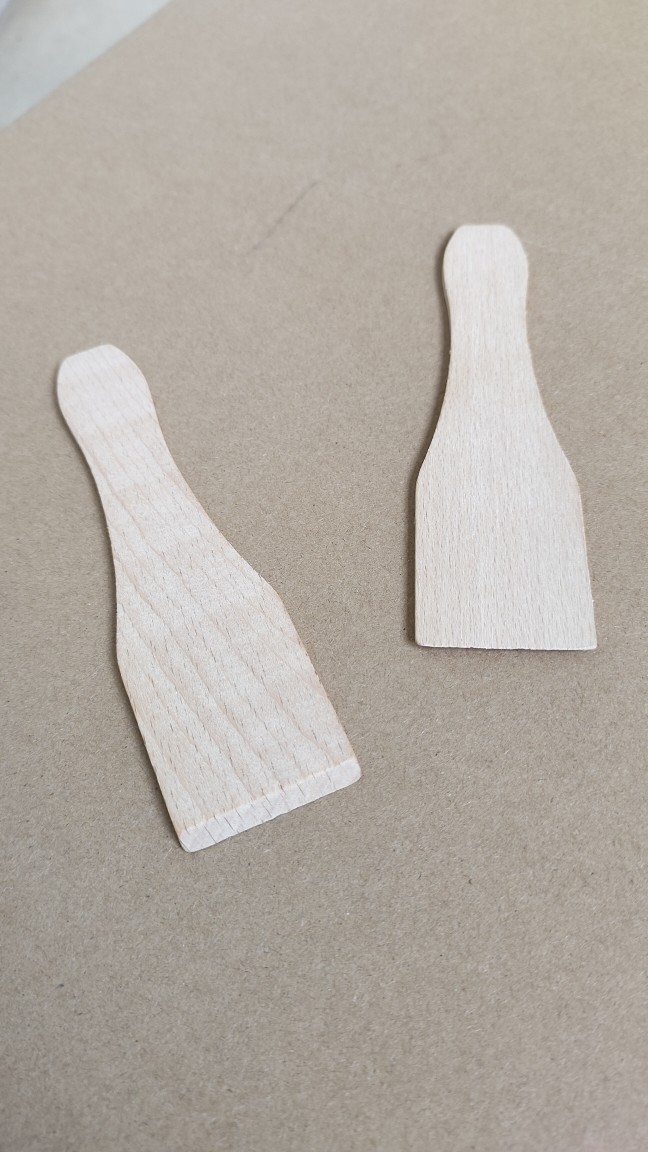 Boiled Cheese Oven Barbecue Shovel Spoon Baking Plate Small Wooden Shovel Beech Scraper Mini Wooden Shovel Electric Cake Pan Mini Scooter