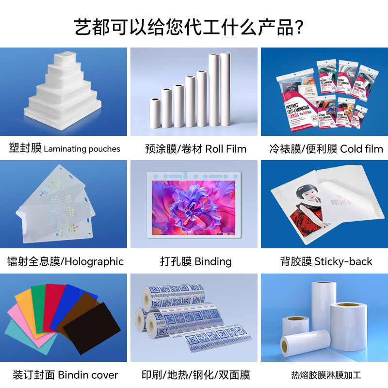 Yidu Source Factory Lamination Film Card Protection Film Lamination Machine Lamination Film (Please Note When Ordering) Custom Lamination Film