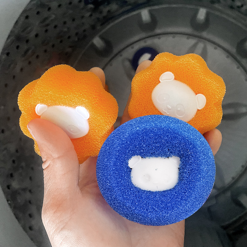Стиральный шар в виде медвежонка, удаление волос, анти-запутывание, корейский стиль