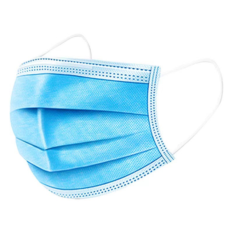 Xiantao factory disposable mask three-layer protection with meltblown cloth dustproof non-woven fabric civilian adult spot wholesale