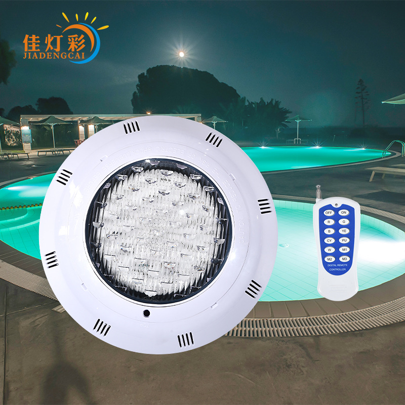 Cross-Border Supply of Led Pool Lights Rf Wireless Remote Control Ac12V Waterproof Wall-Mounted Underwater Lights Ip68 Waterproof Spotlights